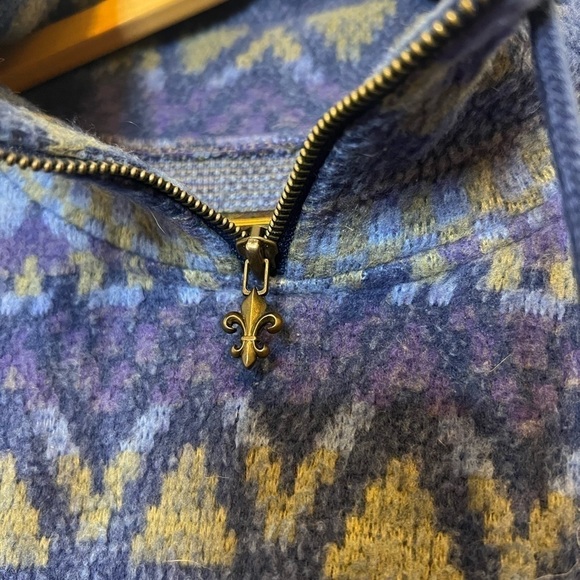 Vintage Express French Country pullover fleece Large - Picture 2 of 11